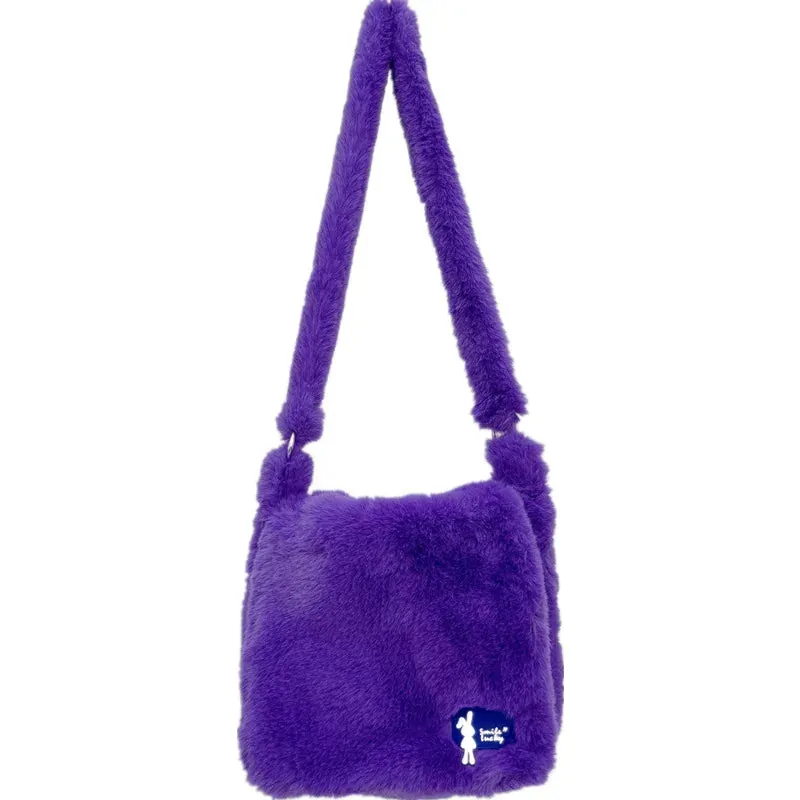 Lady Glams 2024 Y2K Faux Fur Designer Bag - Unleash Your Style with Plush Luxury