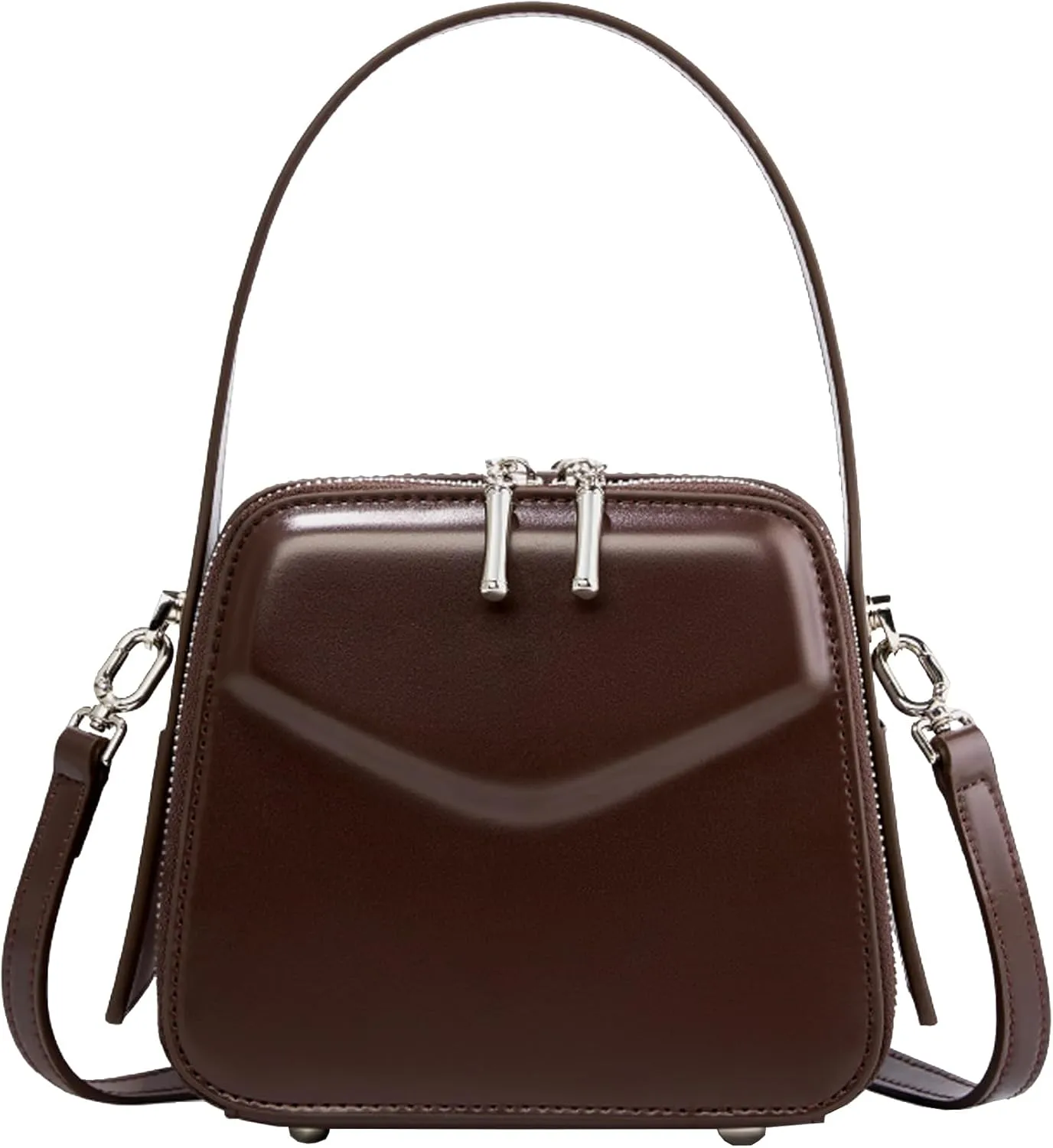 Leather Crossbody Bags for Women Shoulder Bag Genuine Leather Purse Cross Body Handbag Multiple Pockets