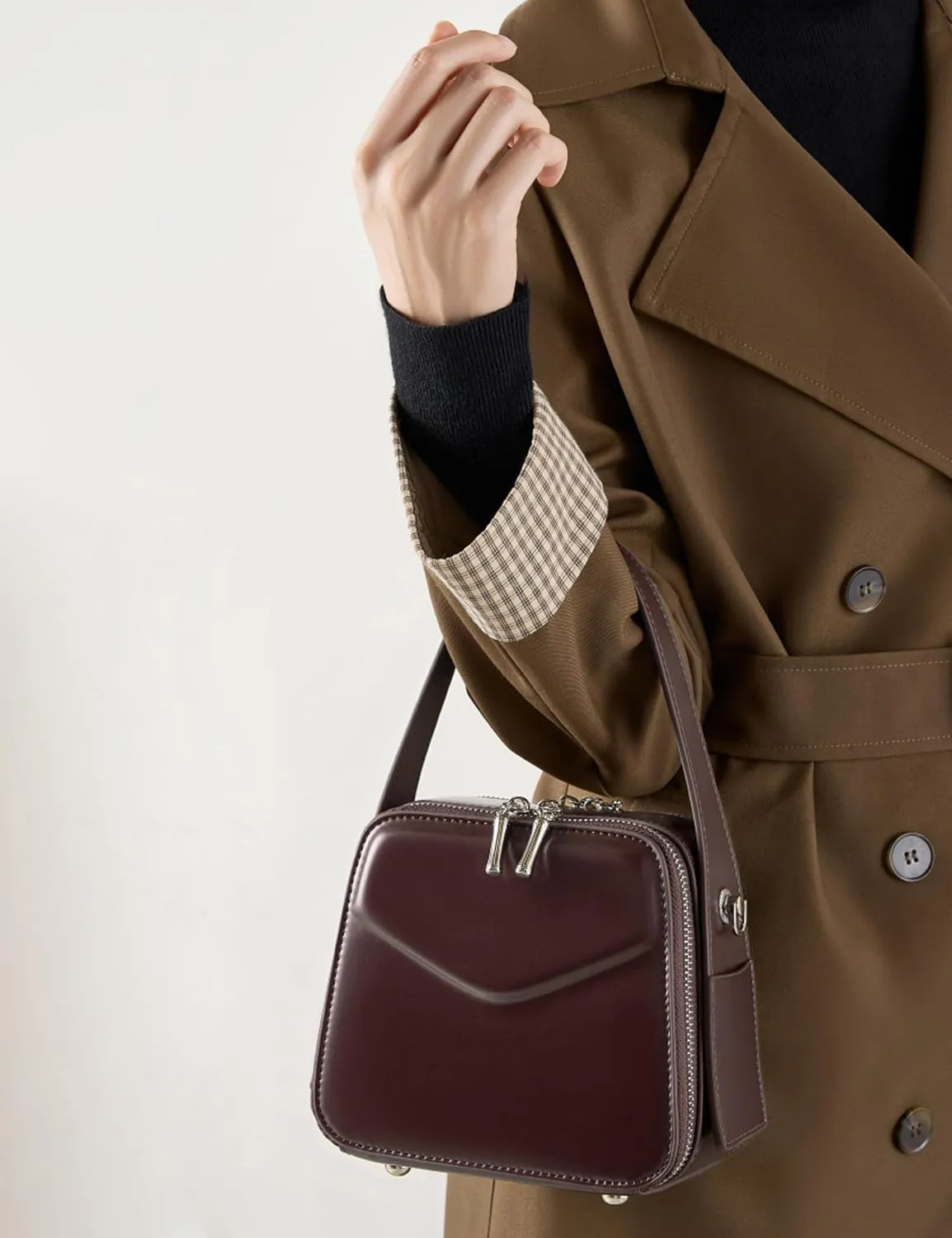 Leather Crossbody Bags for Women Shoulder Bag Genuine Leather Purse Cross Body Handbag Multiple Pockets