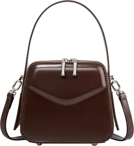 Leather Crossbody Bags for Women Shoulder Bag Genuine Leather Purse Cross Body Handbag Multiple Pockets