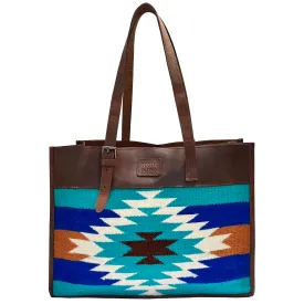Leather Tote Bag Aztec Western Purse for Women