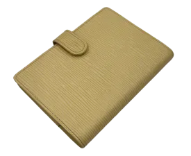 Louis Vuitton Epi Agenda MM Day Planner Cover Cream