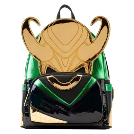 Loungefly Marvel Shine Loki Mini Backpack