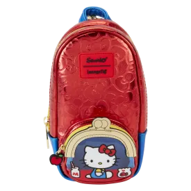 Loungefly Sanrio Hello Kitty 50th Anniversary Coin Bag Metallic Stationery Mini Backpack Pencil Case