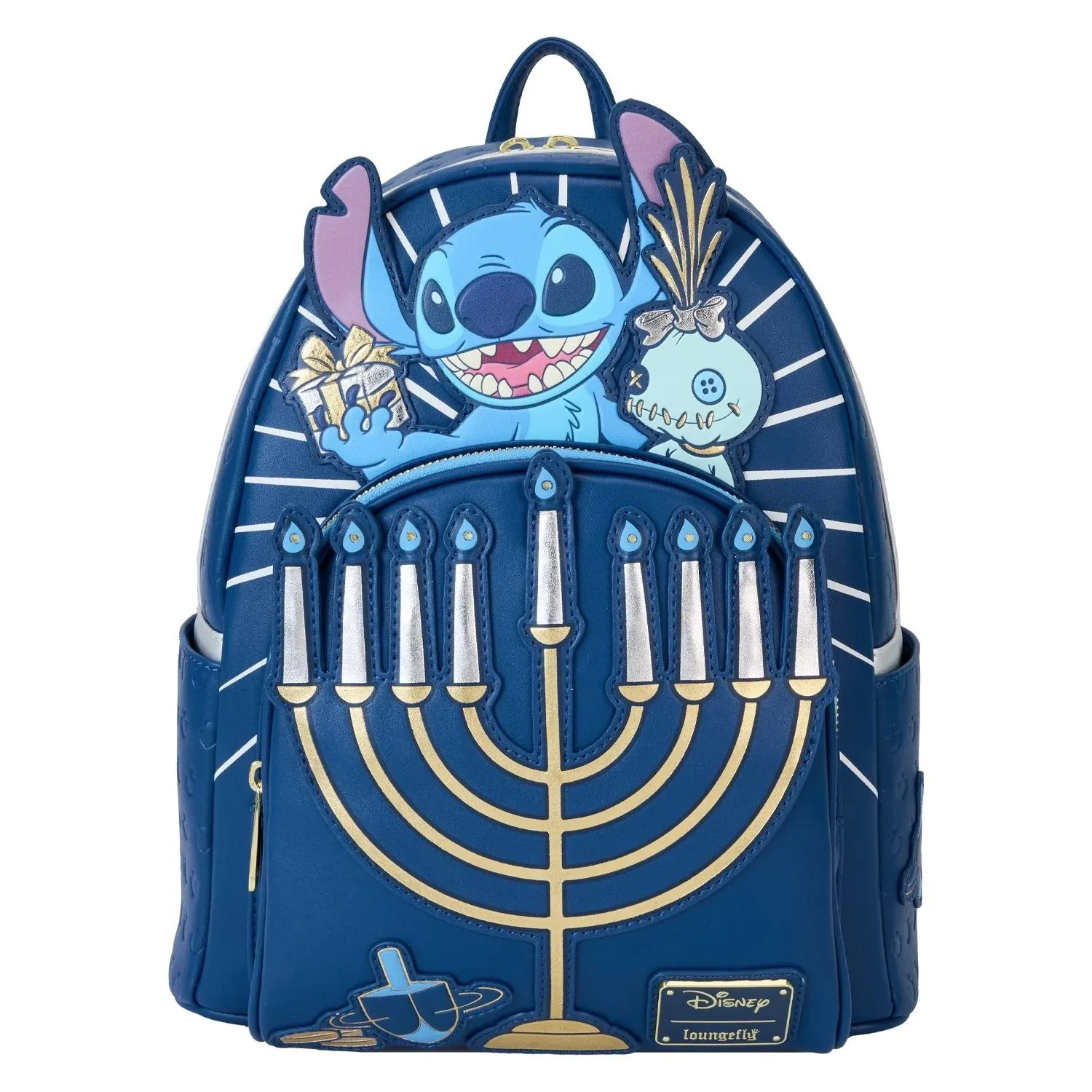 Loungefly x Disney Stitch Hanukkah Menorah Light Up Mini Backpack