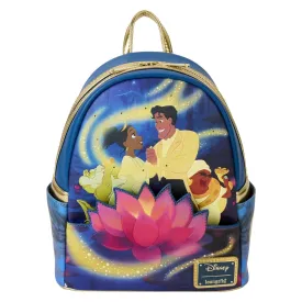 Loungefly x Disney The Princess And The Frog 15th Anniversary Tiana & Naveen Glow Mini Backpack