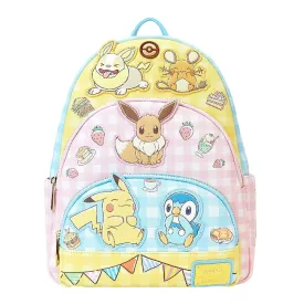 Loungefly x Pokemon Cafe Triple Pocket Mini Backpack