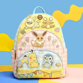 Loungefly x Pokémon Café Triple Pocket Mini Backpack