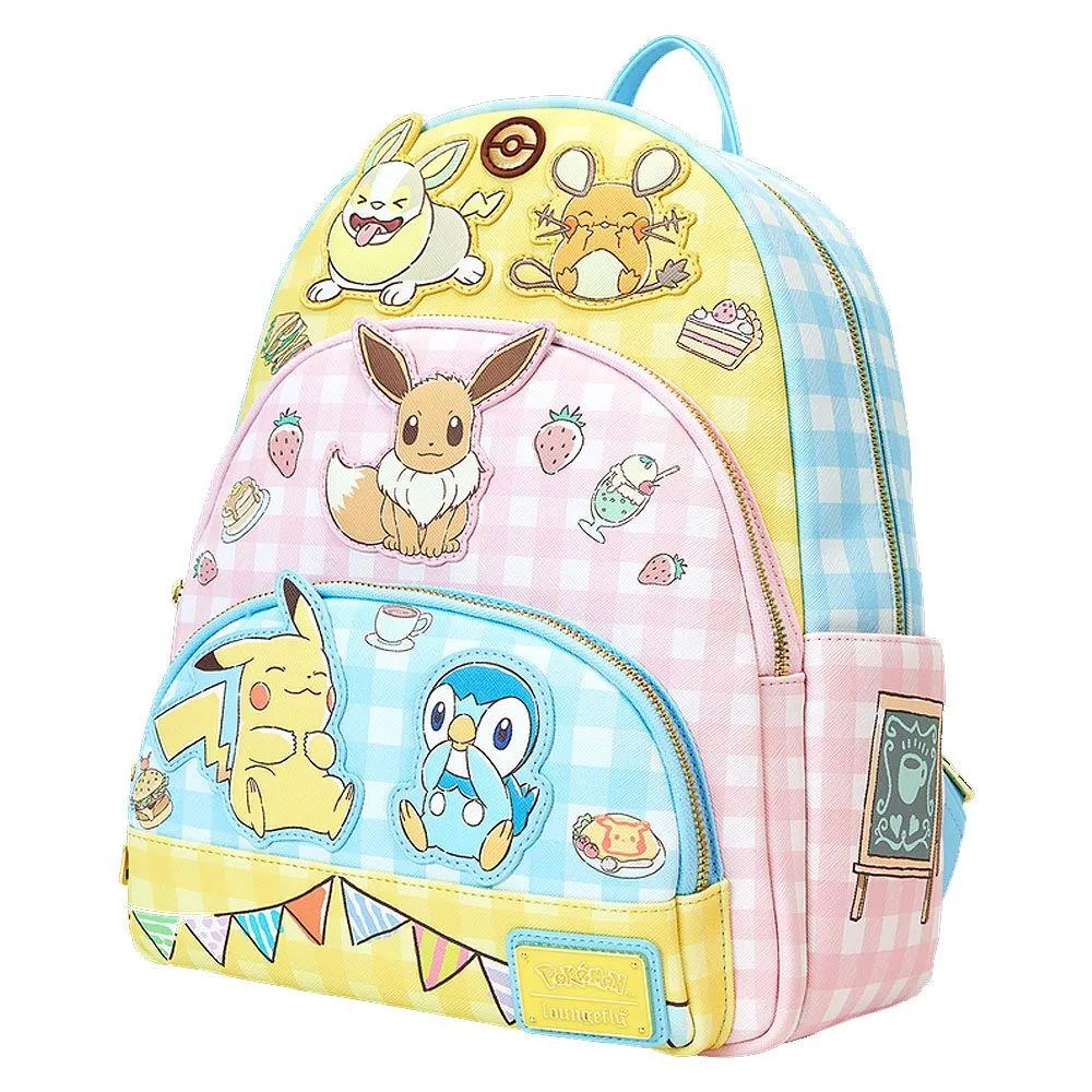 Loungefly x Pokémon Café Triple Pocket Mini Backpack