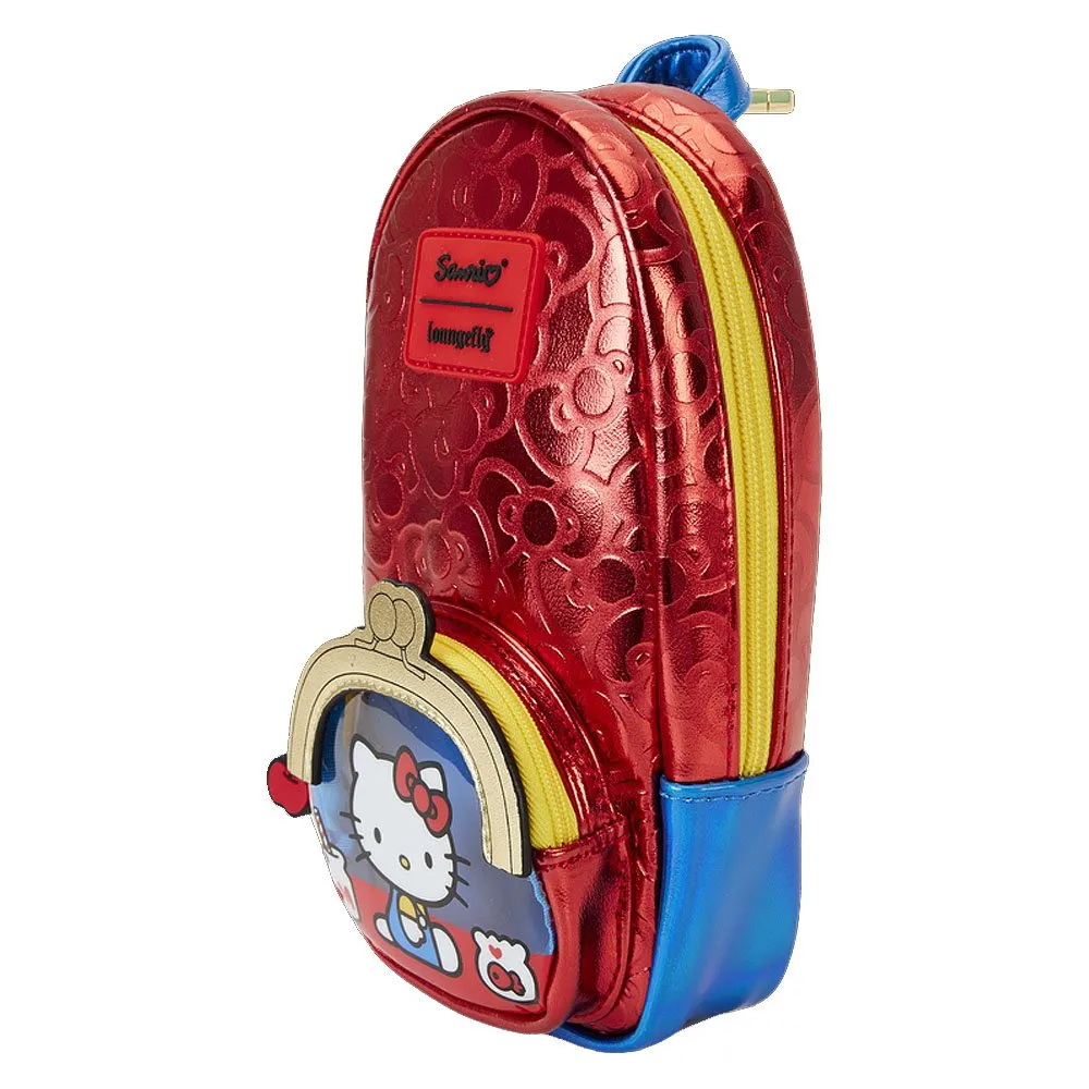 Loungefly x Sanrio Hello Kitty 50th Anniversary Coin Bag Metallic Stationery Mini Backpack Pencil Case