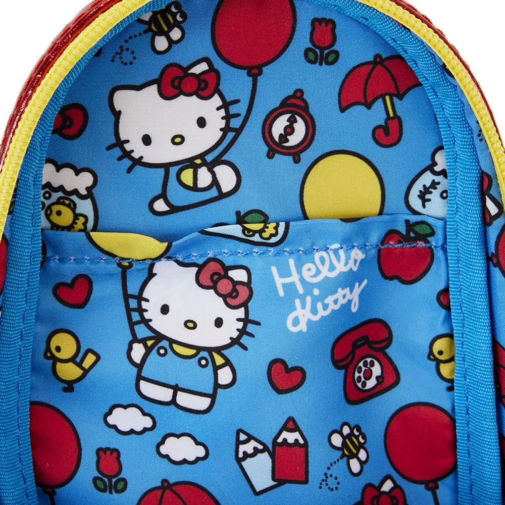 Loungefly x Sanrio Hello Kitty 50th Anniversary Coin Bag Metallic Stationery Mini Backpack Pencil Case