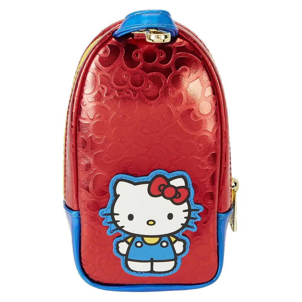 Loungefly x Sanrio Hello Kitty 50th Anniversary Coin Bag Metallic Stationery Mini Backpack Pencil Case