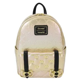 Loungefly x Sanrio Hello Kitty 50th Anniversary Metallic Gold Mini Backpack
