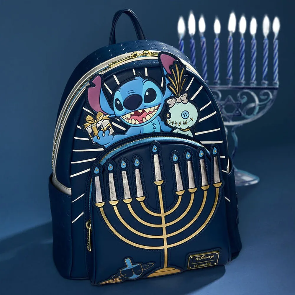 Loungefly x Stitch Hanukkah Menorah Light Up Mini Backpack