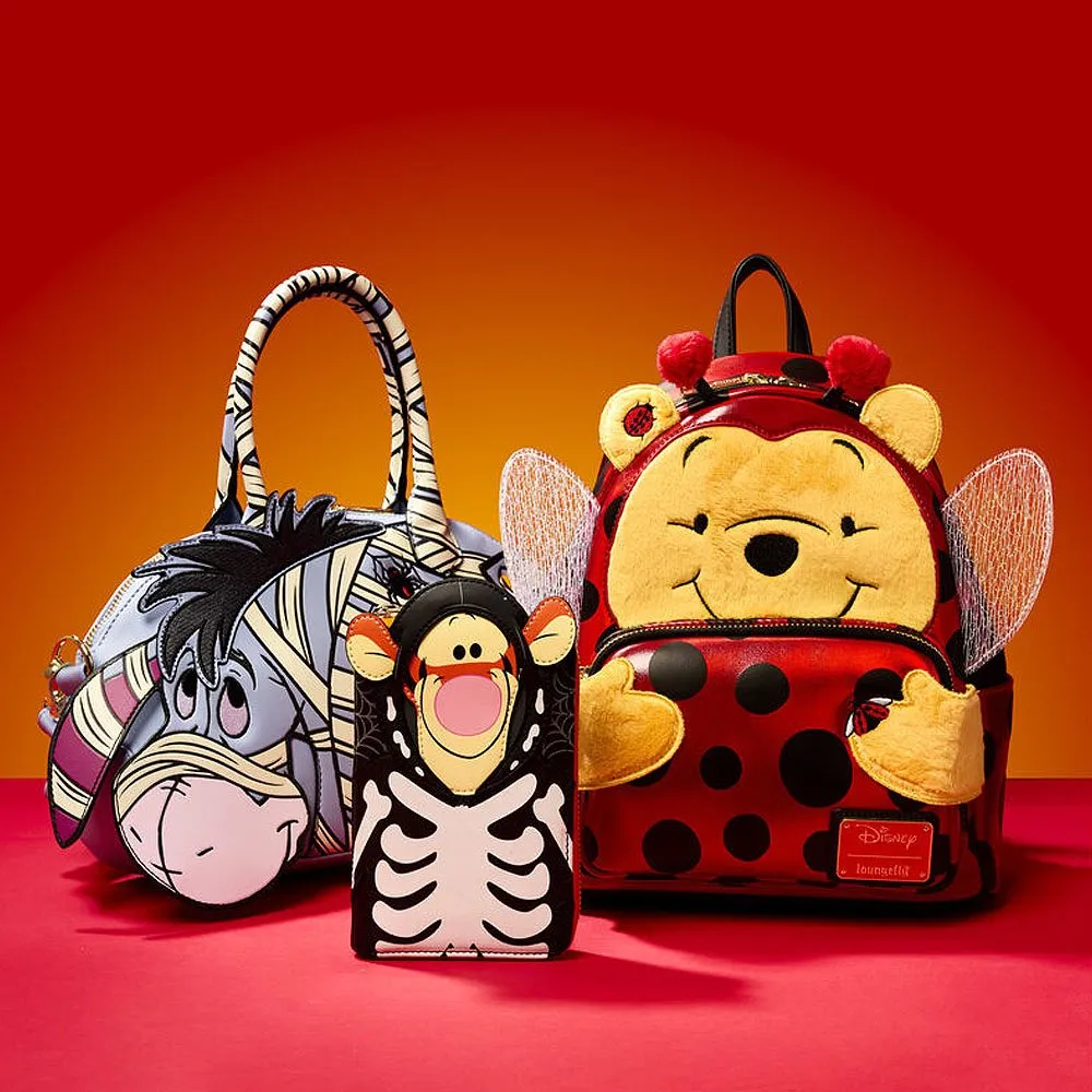 Loungefly x Winnie The Pooh Friends Cosplay Mini Backpack & CrossbodyBag & Wallet Set