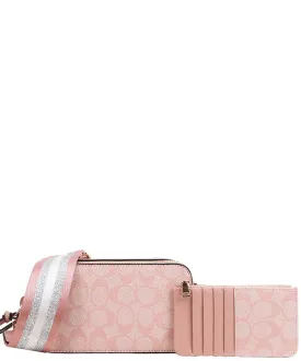 Luxe Pink Chic Crossbody Purse