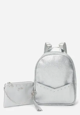 Metallic Pocket Mini Backpack