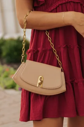 Miranda Faux Leather Crossbody Bag - Beige - FINAL SALE
