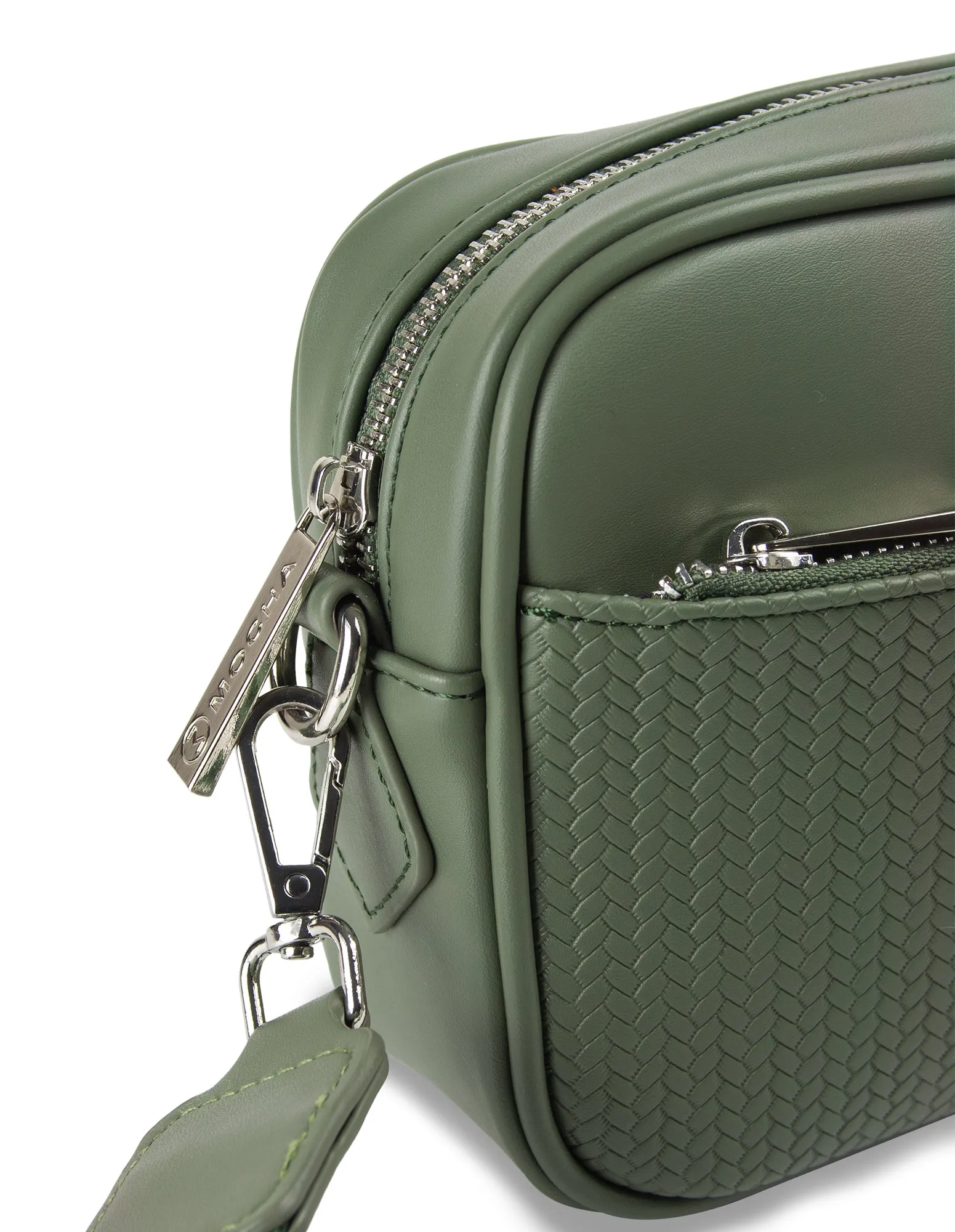 Mocha Tessa Crossbody Bag- Green