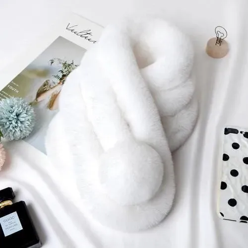 New Faux Fur Rabbit Scarf