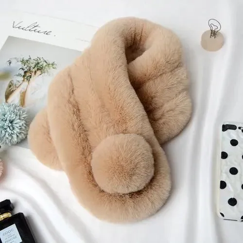 New Faux Fur Rabbit Scarf