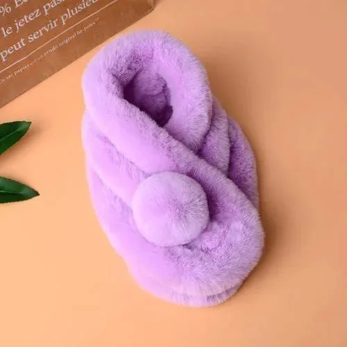 New Faux Fur Rabbit Scarf