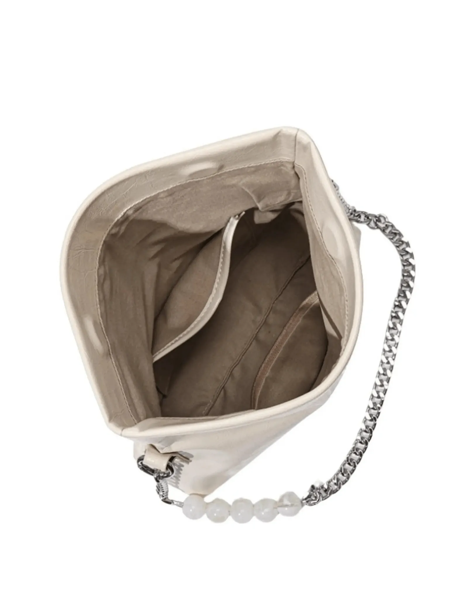 Noelle | Sleek Shoulder Bag with Chain and Pearl Detail