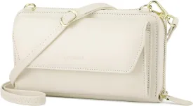nuoku Womens RFID Wallet Purse Wristlet Crossbody Clutch with Zip Around 2 Strap