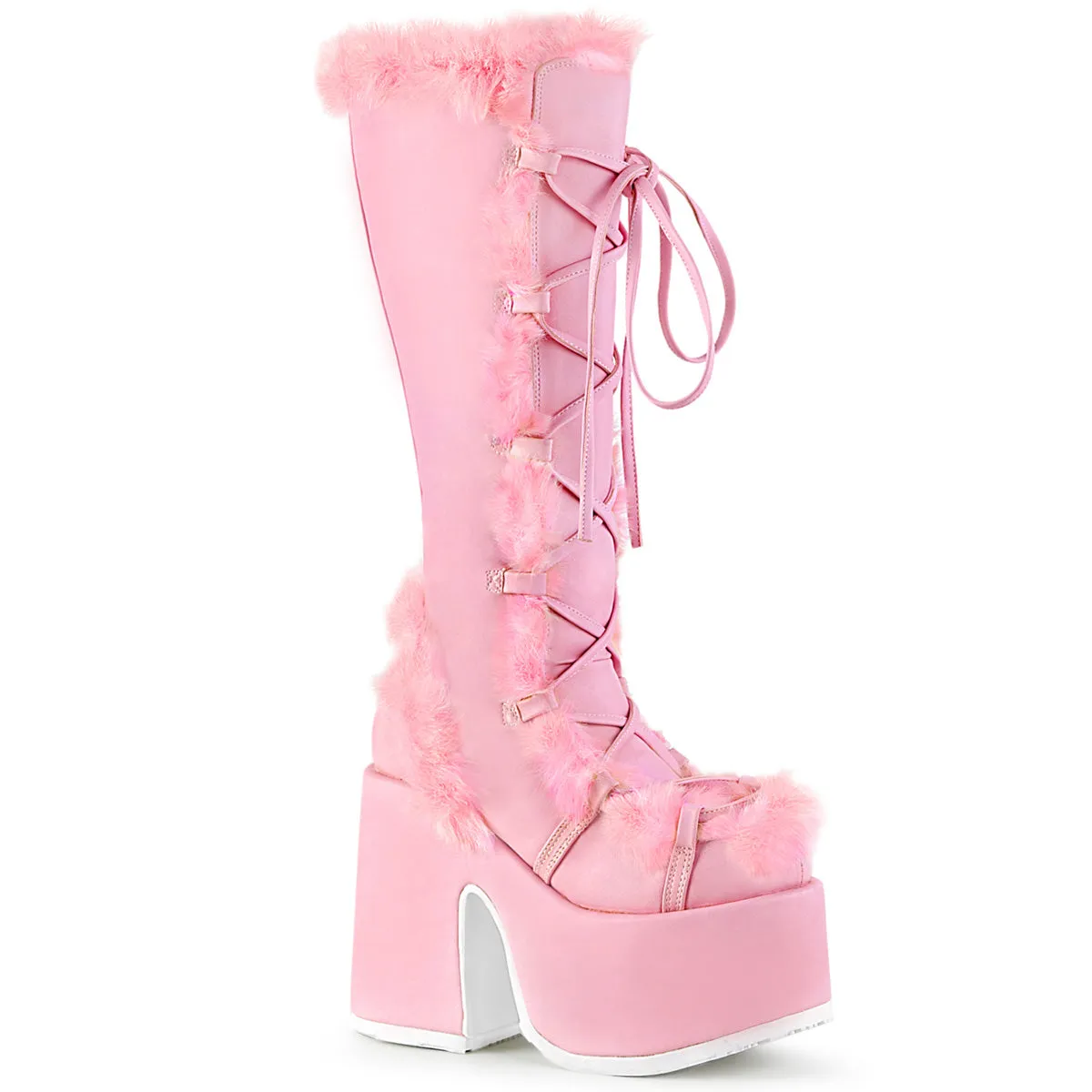 Pastel Goth Knee High Platform Boots