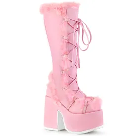 Pastel Goth Knee High Platform Boots