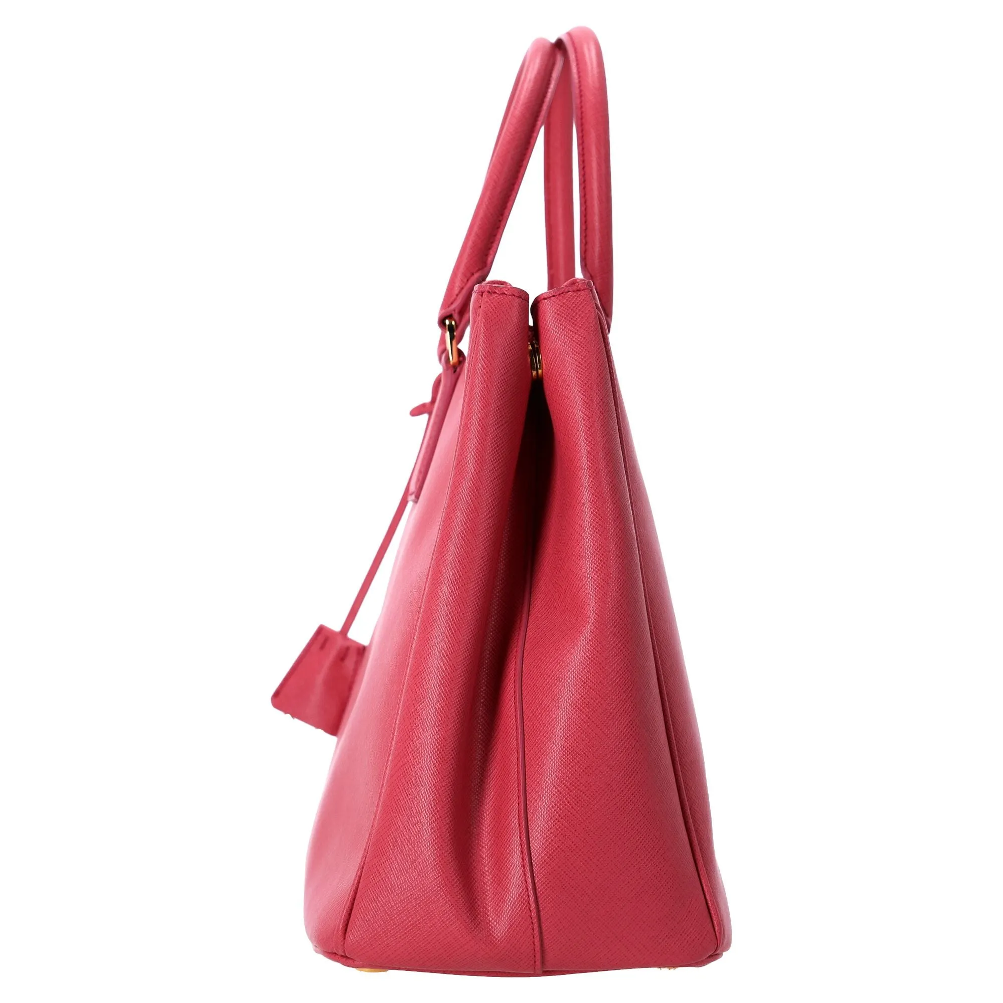 Prada Large Galleria Hand Bag in Pink Saffiano Leather