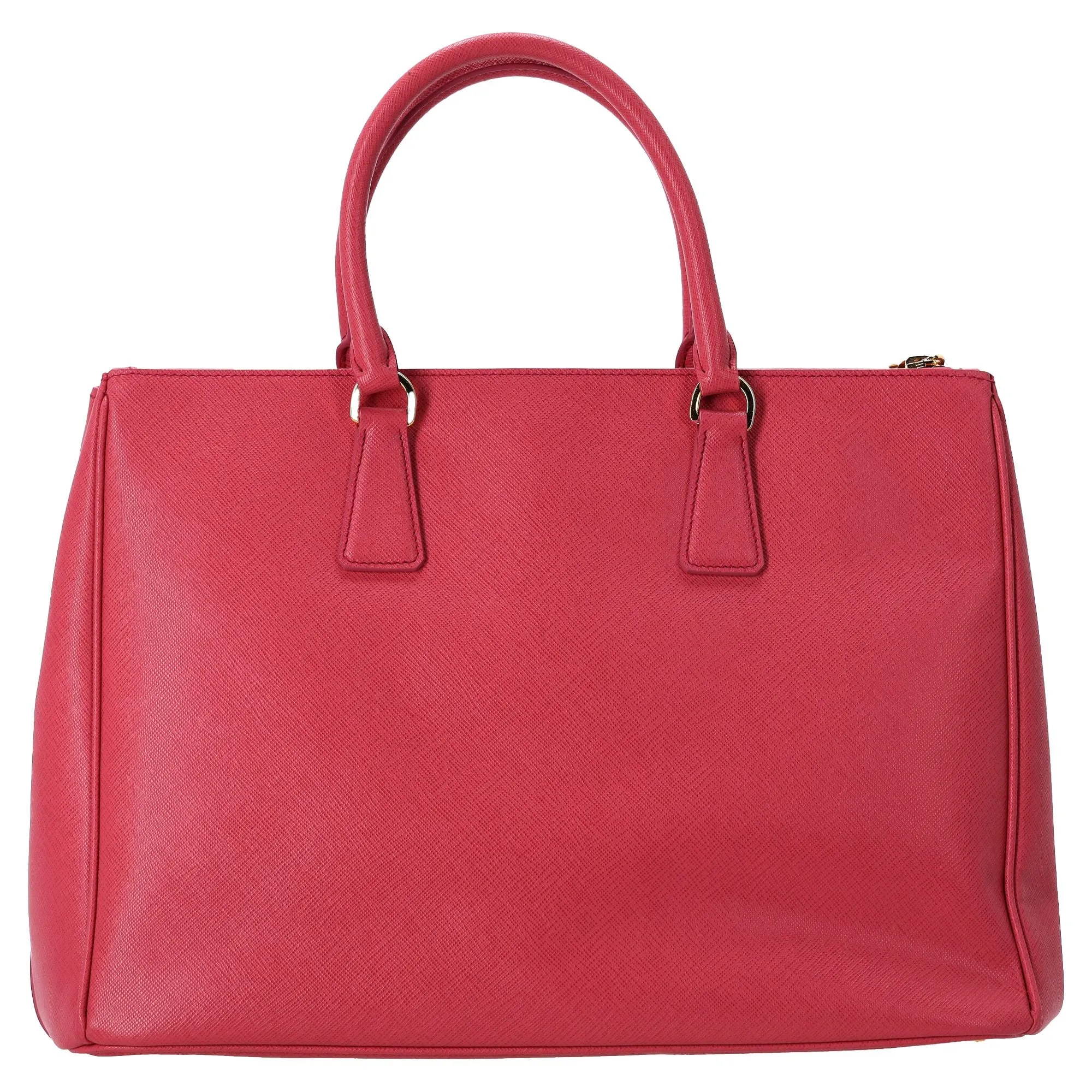 Prada Large Galleria Hand Bag in Pink Saffiano Leather