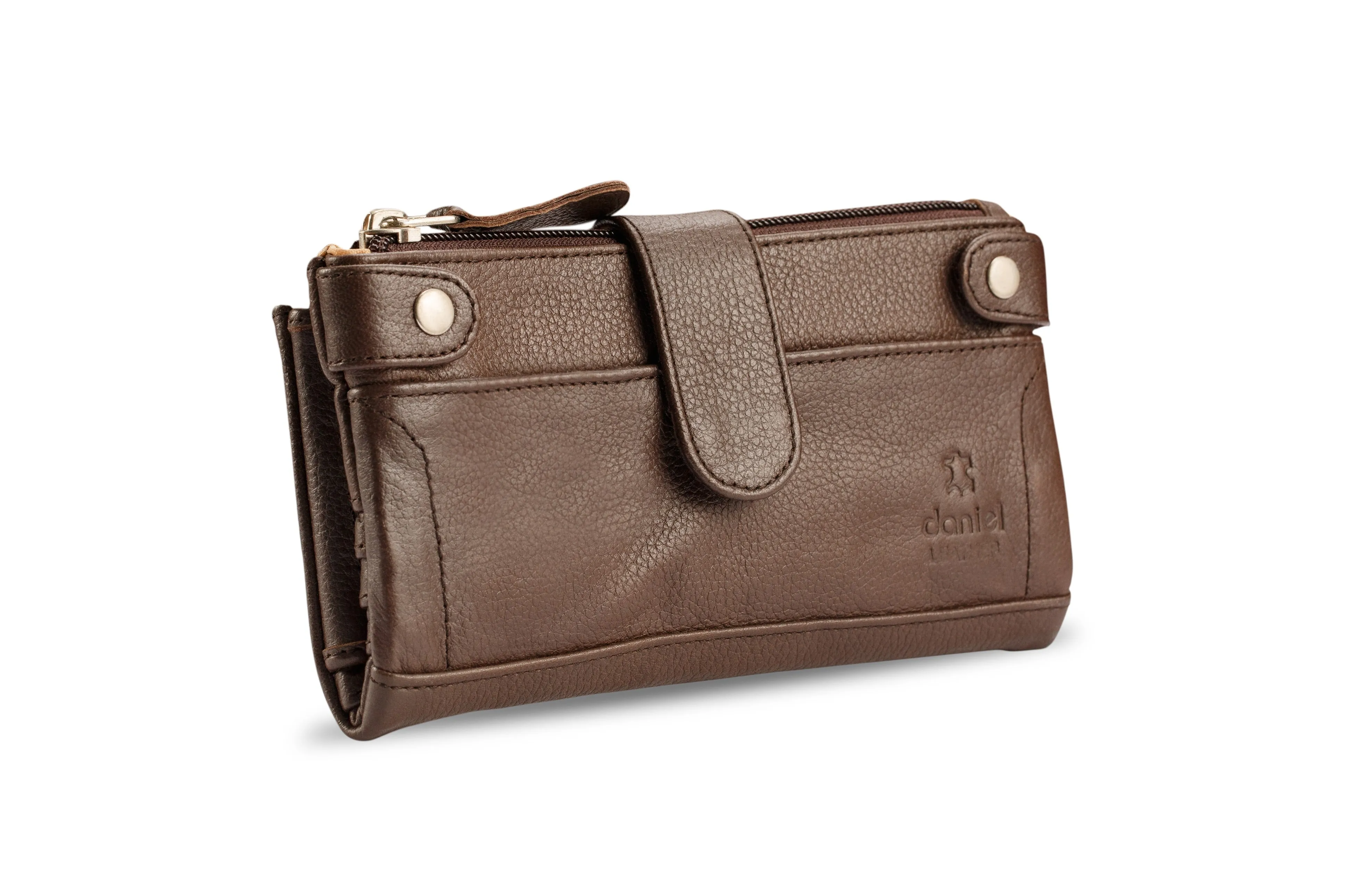 Real Leather Brown Ladies Purse