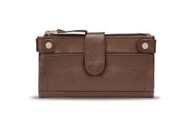 Real Leather Brown Ladies Purse