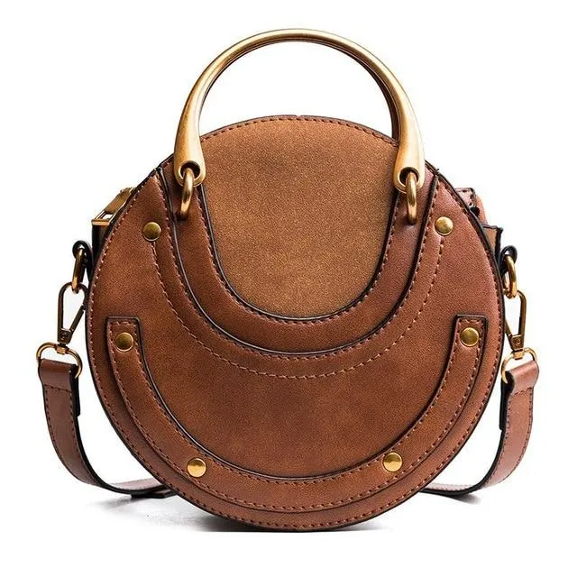 Retro Vintage Style Round Classic Shoulder Bag