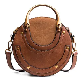 Retro Vintage Style Round Classic Shoulder Bag