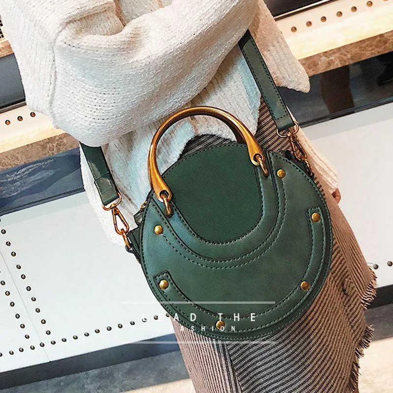 Retro Vintage Style Round Classic Shoulder Bag