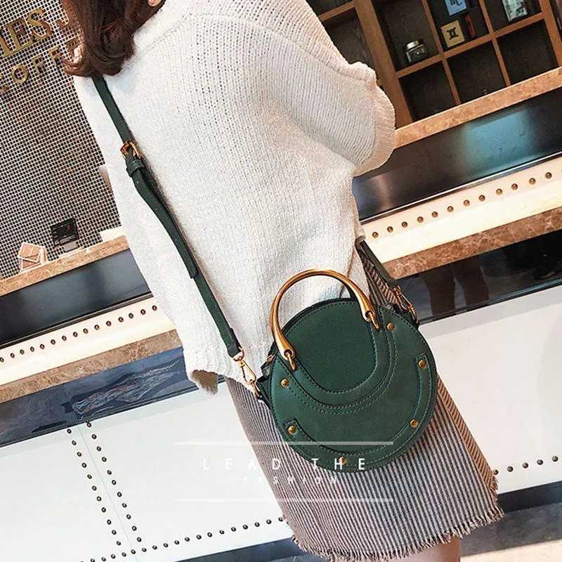 Retro Vintage Style Round Classic Shoulder Bag