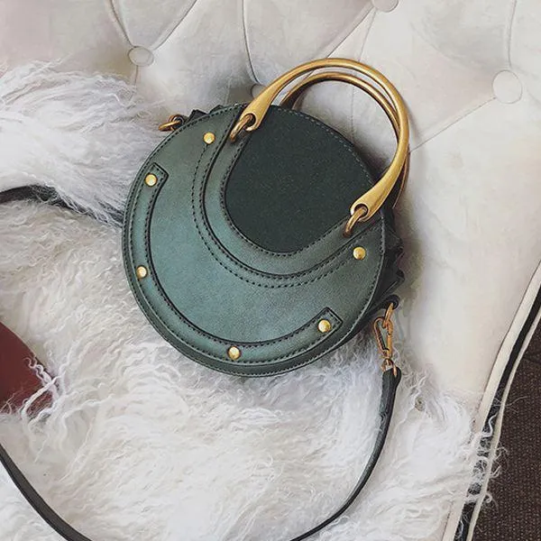 Retro Vintage Style Round Classic Shoulder Bag