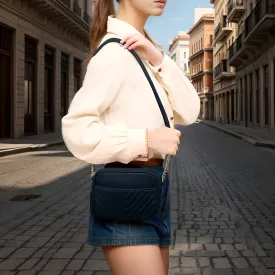 SALE! Navy Chic Faux Leather NGIL Crossbody Bag