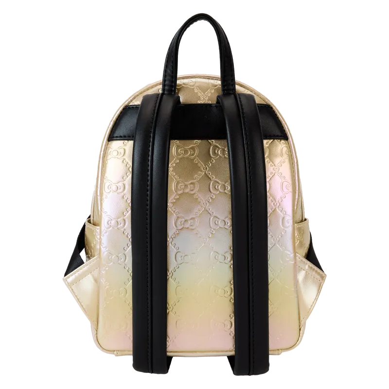Sanrio Hello Kitty 50th Anniversary Metallic Gold Mini Backpack by Loungefly