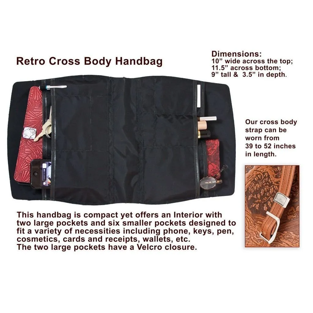 SECOND, Retro Crossbody, prototype Napa Latigo in Lead