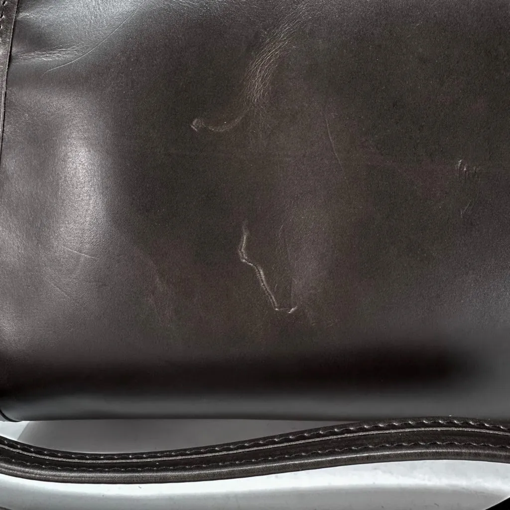 SECOND, Retro Crossbody, prototype Napa Latigo in Lead