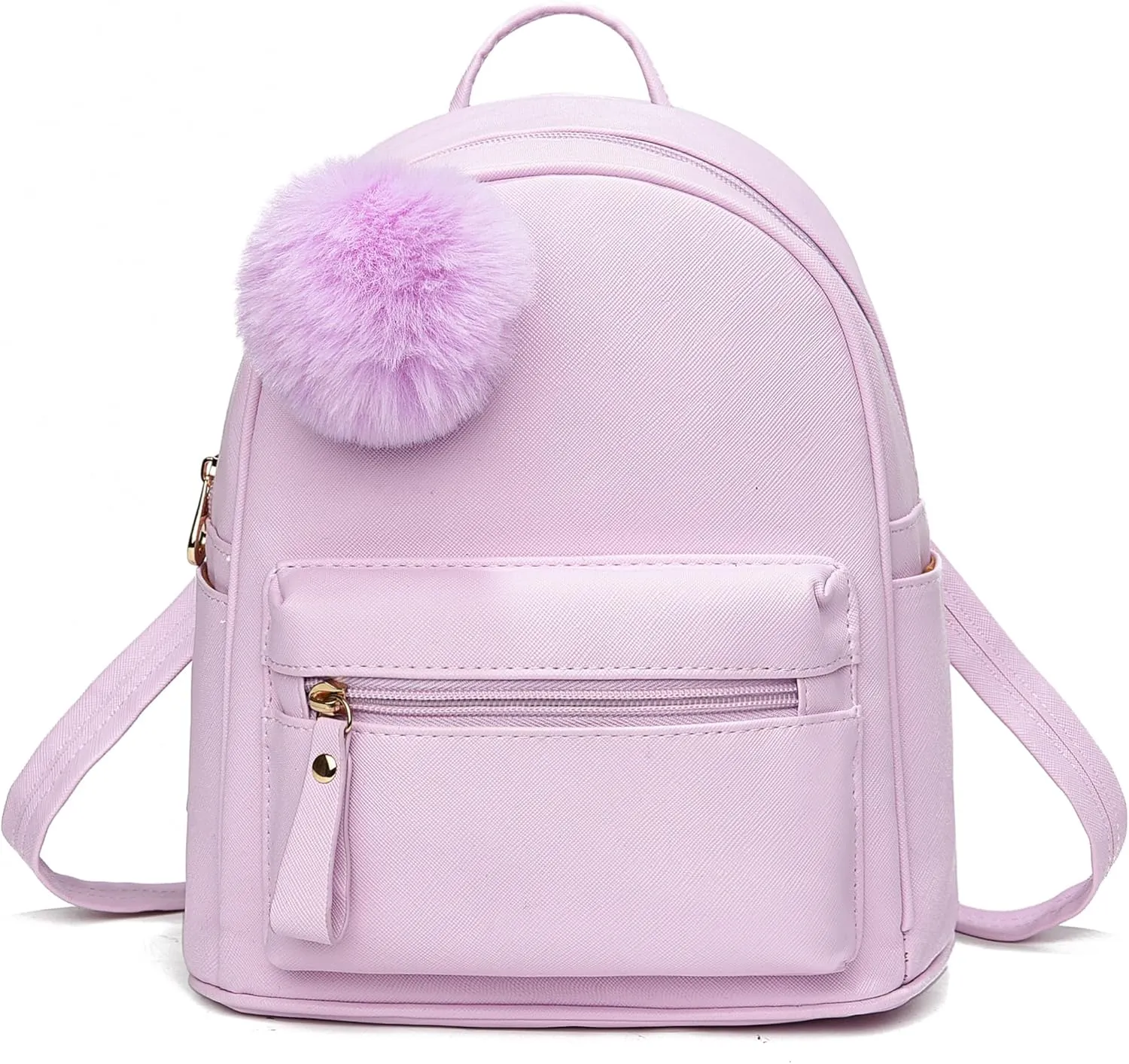 Small Backpack Purses for Women Mini Backpacks for Girls Kids PU Leather School Bookbags with Panda Coin Purse Set