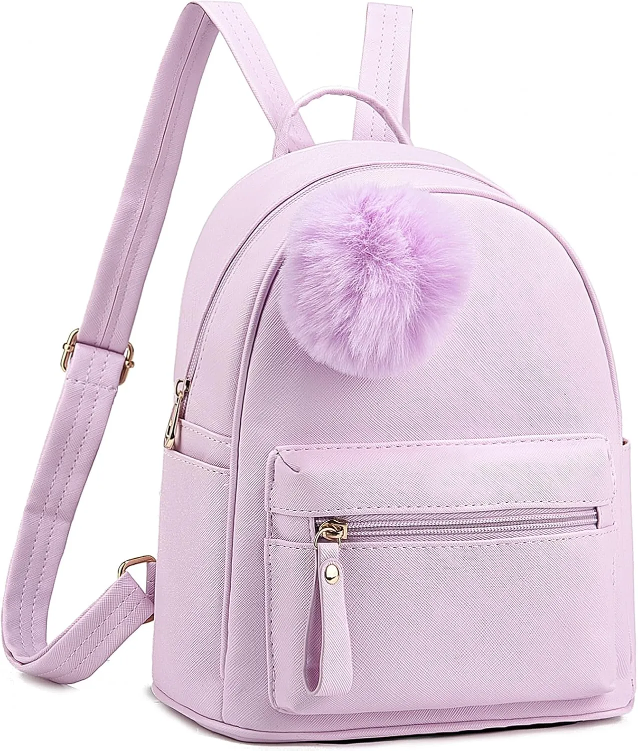 Small Backpack Purses for Women Mini Backpacks for Girls Kids PU Leather School Bookbags with Panda Coin Purse Set