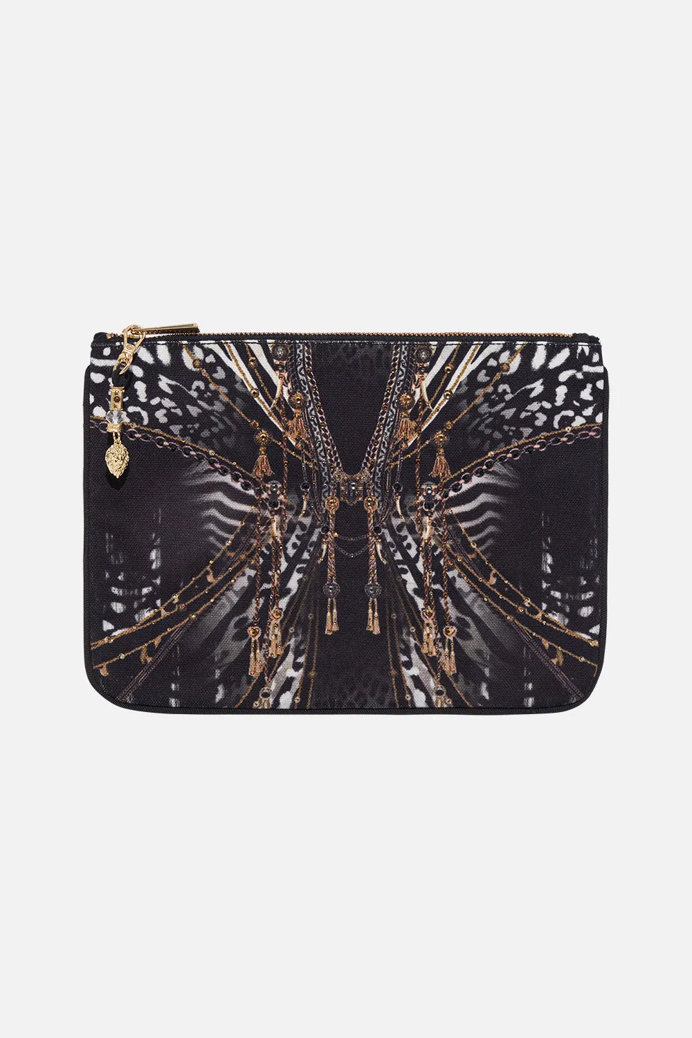 SMALL CANVAS CLUTCH UNTAMED ROYALTY