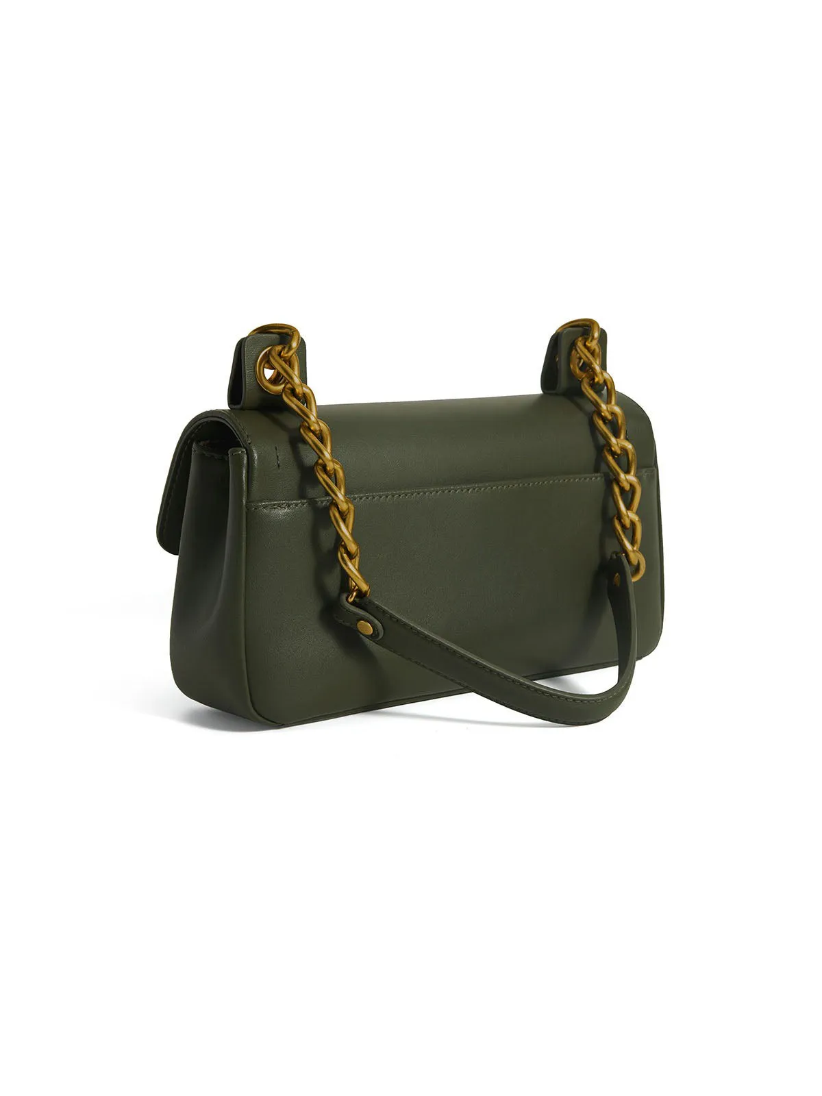 Smting | Medium Flap Bag with Vinyl Record Inspired Snap