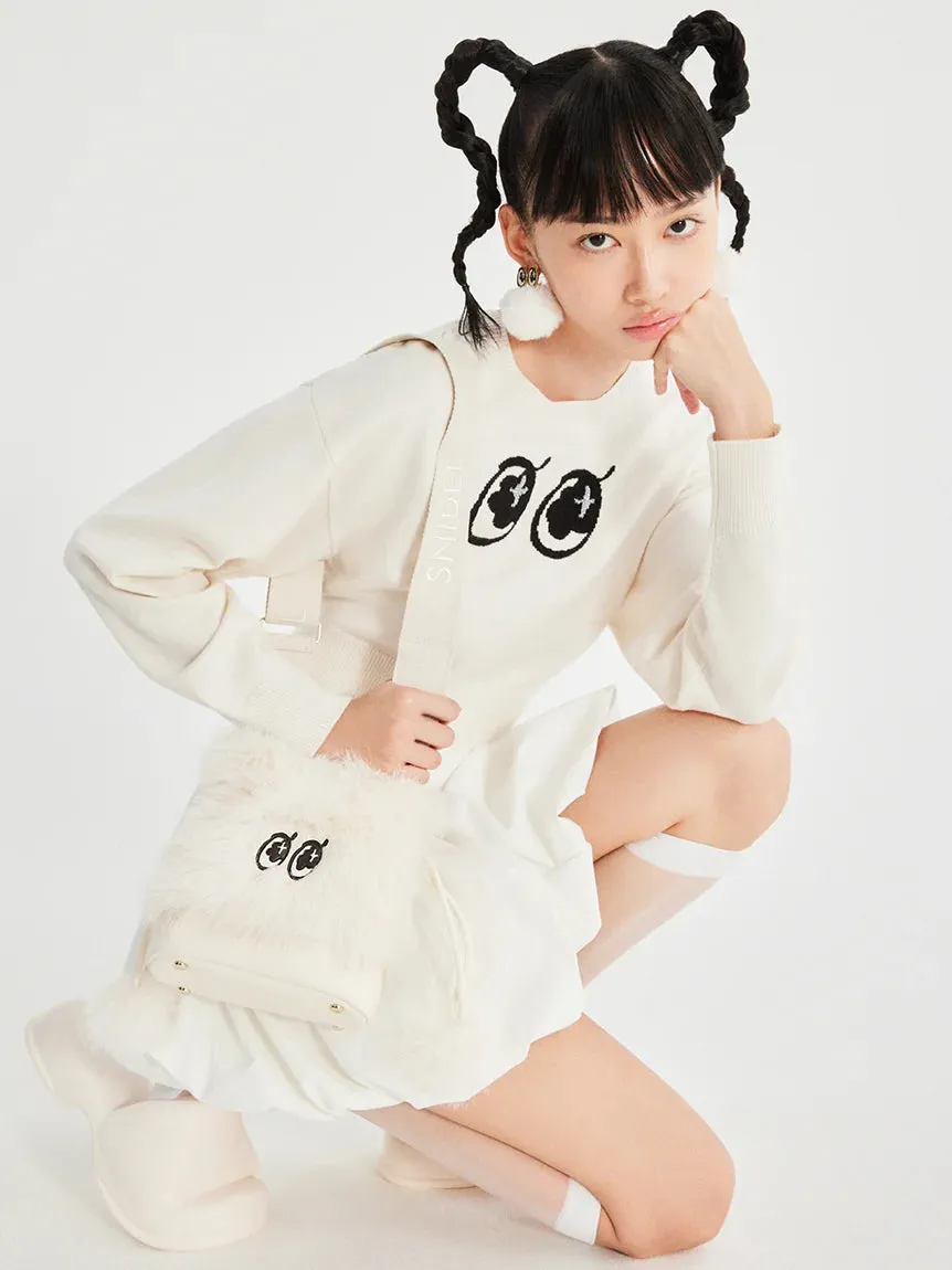 SNaMON Fluffy Faux Fur Shoulder Bag
