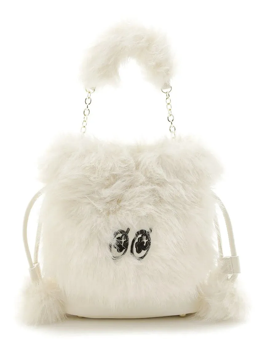 SNaMON Fluffy Faux Fur Shoulder Bag