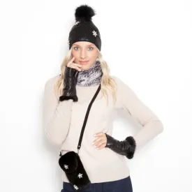 Star Fur Black Mink Crossbody